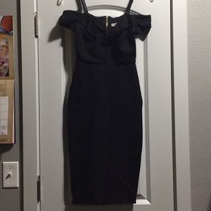 Gianni Bini little black dress XS off the shoulder